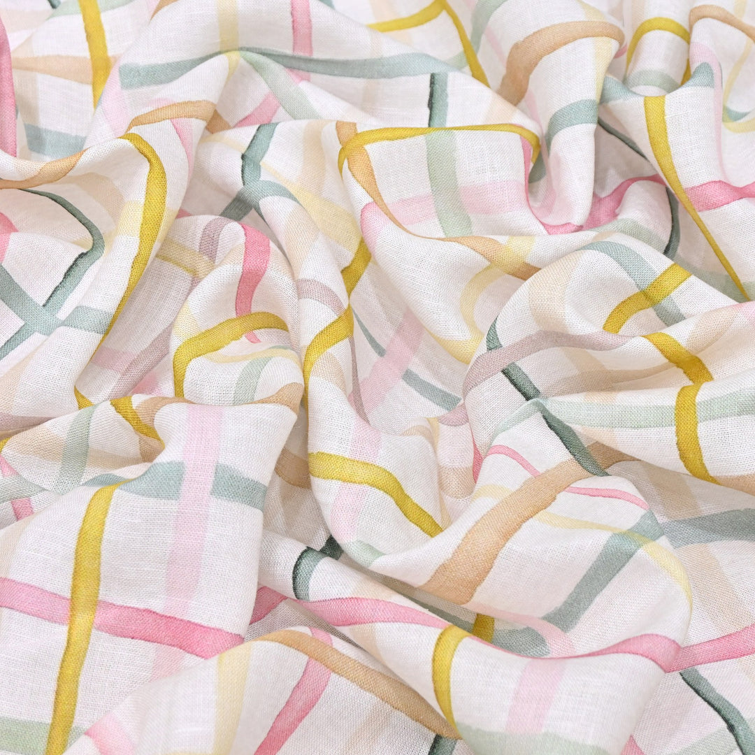 PREMIUM PURE LINEN DIGITAL PRINT FABRIC 54" | LIN054-13