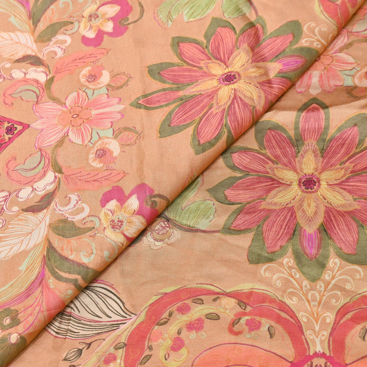 Bemberg Satin Digital Print Fabric | Soft Luxury Designer Fabric | 001333-48