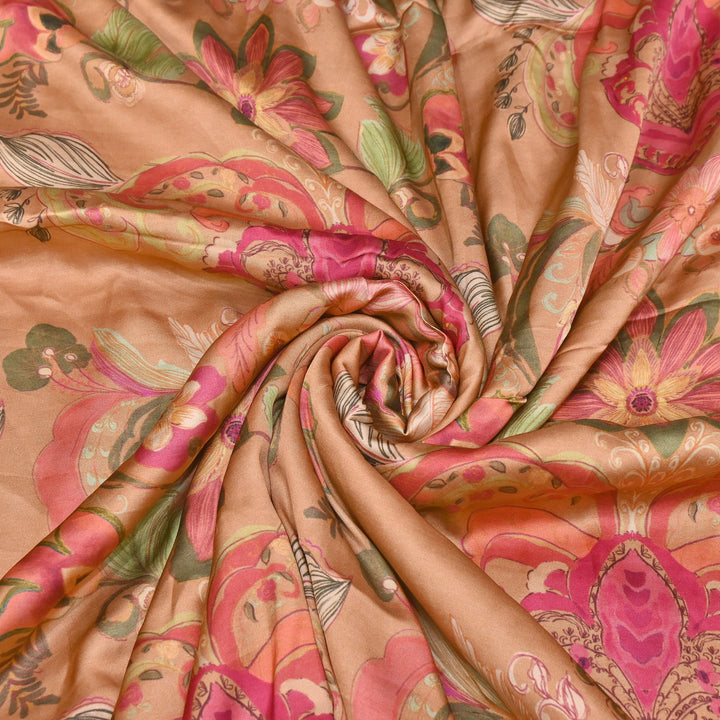 Bemberg Satin Digital Print Fabric | Soft Luxury Designer Fabric | 001333-48