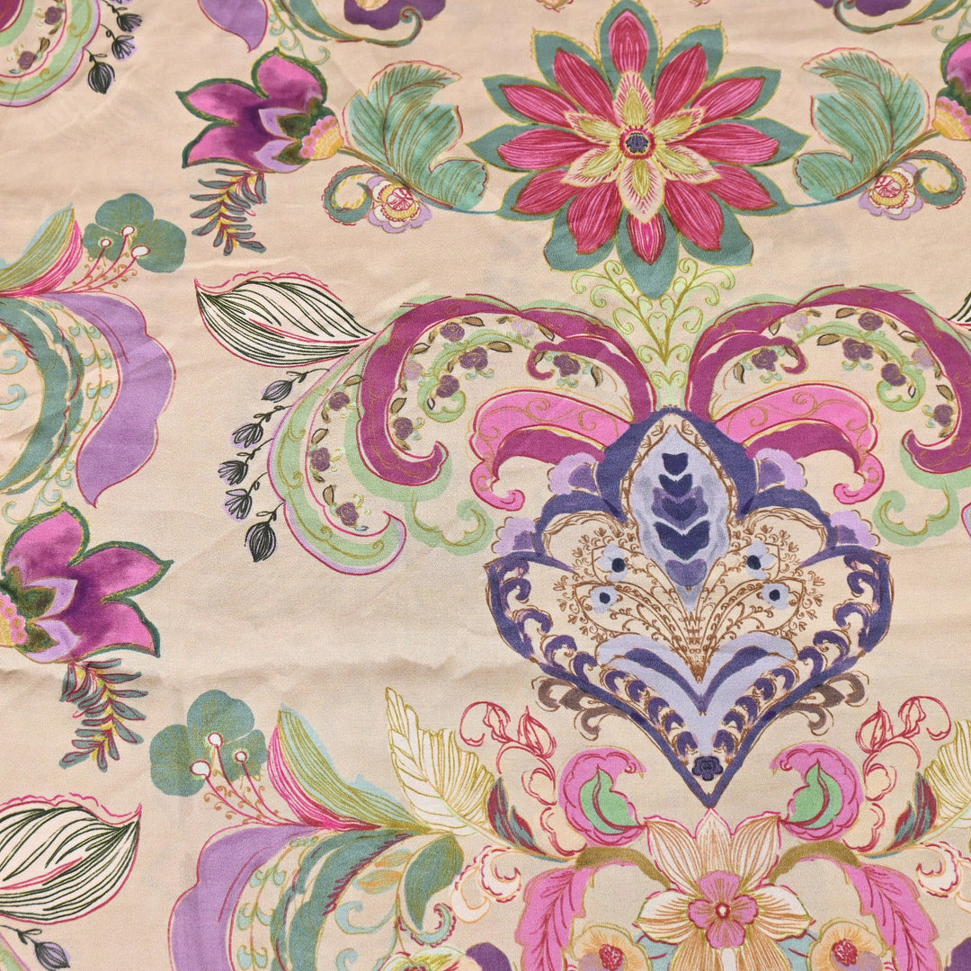 Bemberg Satin Digital Print Fabric | Soft Luxury Designer Fabric | 001333-50