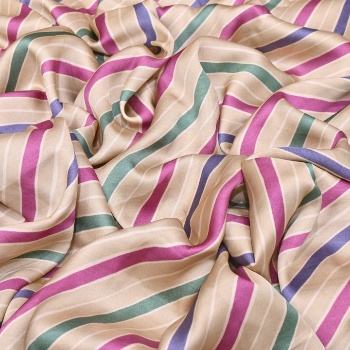 Bemberg Satin Digital Print Fabric | Soft Luxury Designer Fabric | 001333-51