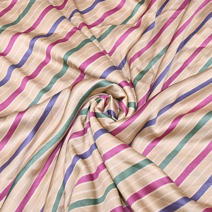 Bemberg Satin Digital Print Fabric | Soft Luxury Designer Fabric | 001333-51