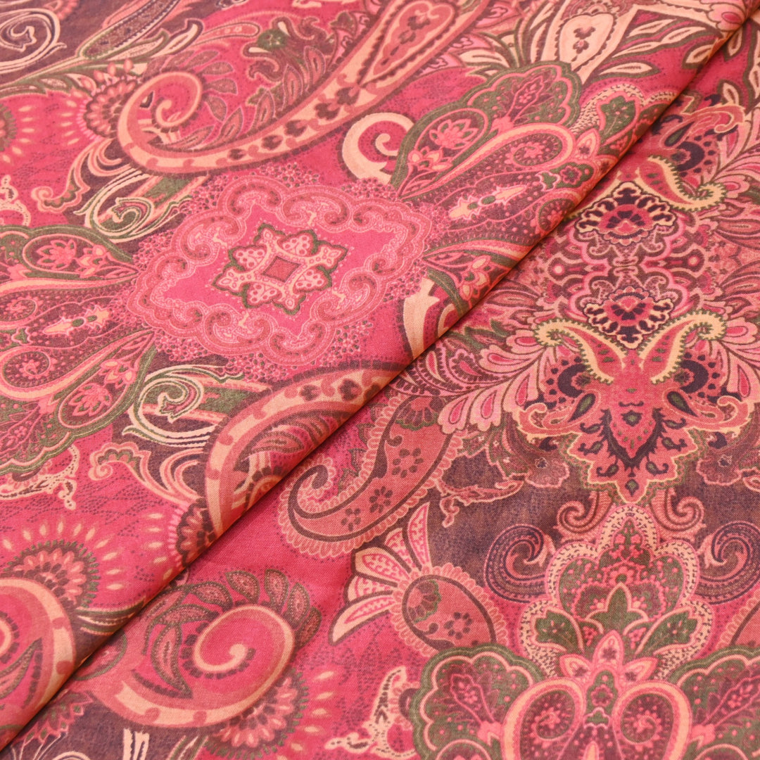 Bemberg Satin Digital Print Fabric | Soft Luxury Designer Fabric | 001333-52
