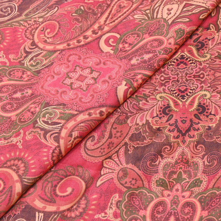 Bemberg Satin Digital Print Fabric | Soft Luxury Designer Fabric | 001333-52