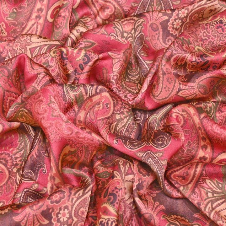 Bemberg Satin Digital Print Fabric | Soft Luxury Designer Fabric | 001333-52