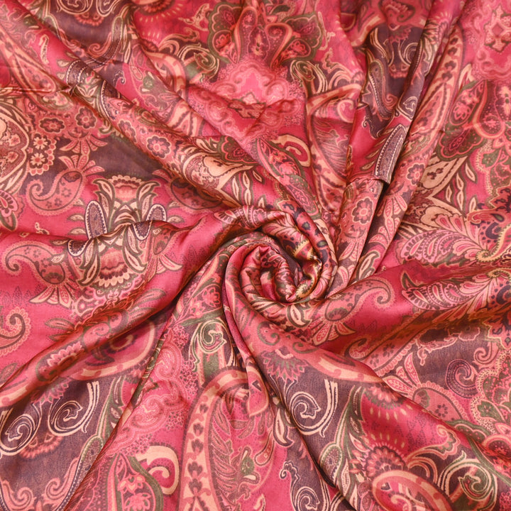 Bemberg Satin Digital Print Fabric | Soft Luxury Designer Fabric | 001333-52