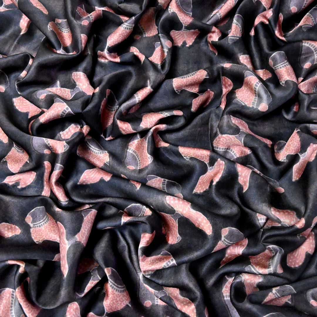 Satin Linen Digital Print Fabrics
