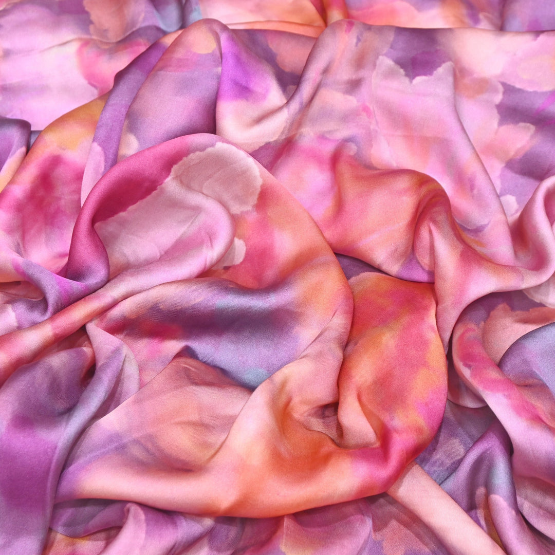 Bemberg Satin Digital Print Fabric | Soft Luxury Designer Fabric | 001333-58