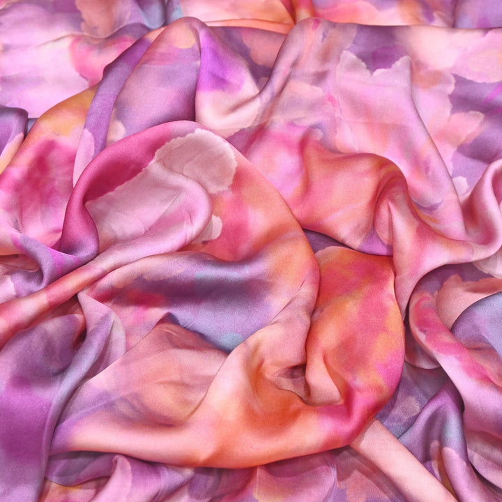 Bemberg Satin Digital Print Fabric | Soft Luxury Designer Fabric | 001333-58