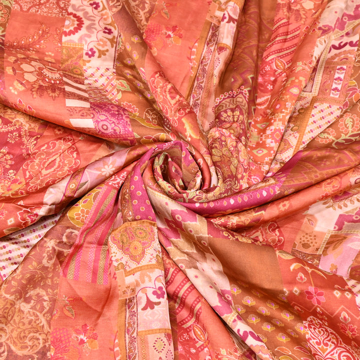 Bemberg Satin Digital Print Fabric | Soft Luxury Designer Fabric | 001333-61
