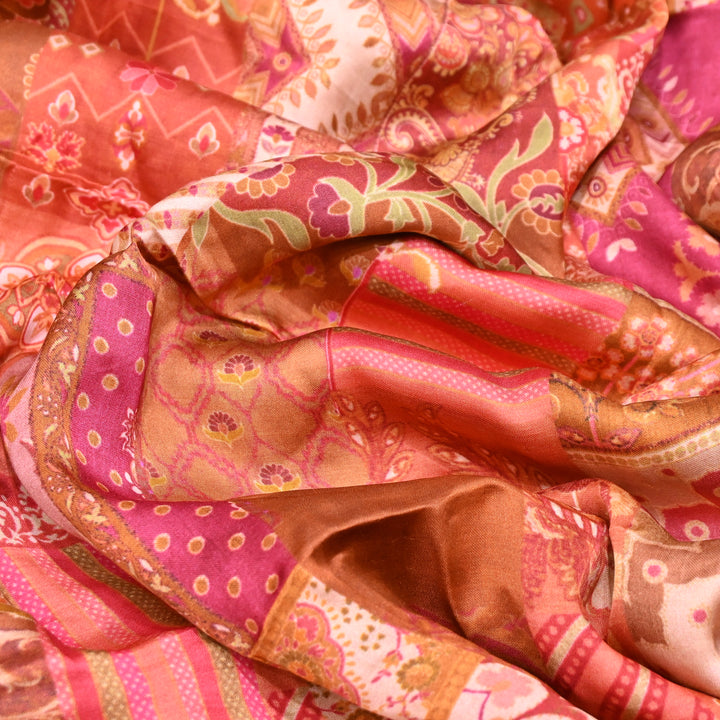 Bemberg Satin Digital Print Fabric | Soft Luxury Designer Fabric | 001333-61