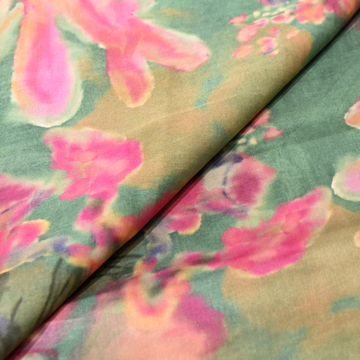 Bemberg Satin Digital Print Fabric | Soft Luxury Designer Fabric | 001333-63