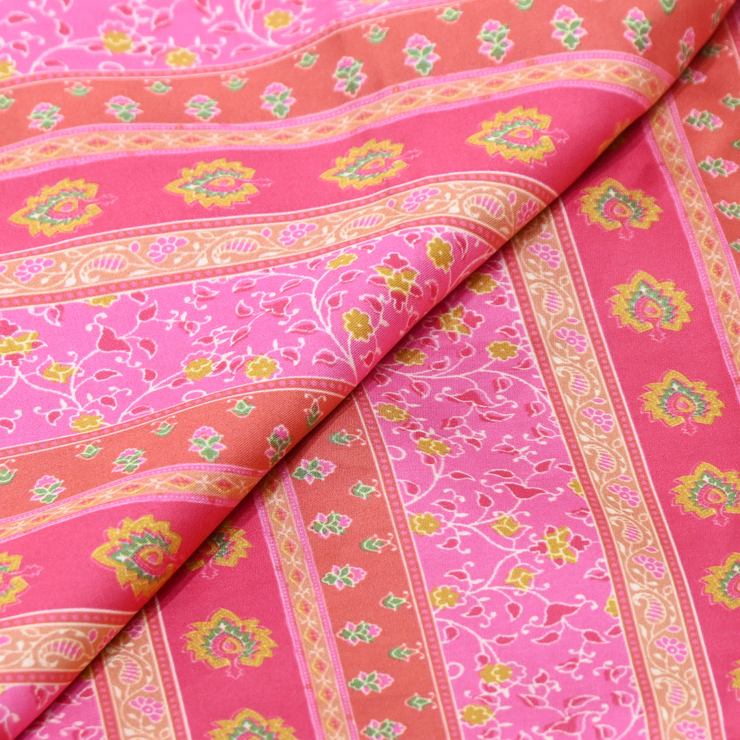 Bemberg Satin Digital Print Fabric | Soft Luxury Designer Fabric | 001333-68