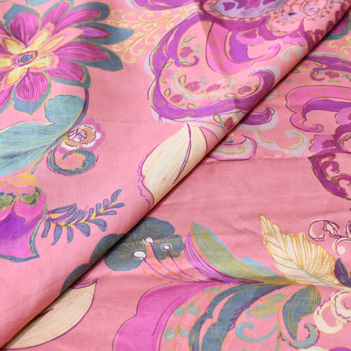 Bemberg Satin Digital Print Fabric | Soft Luxury Designer Fabric | 001333-74