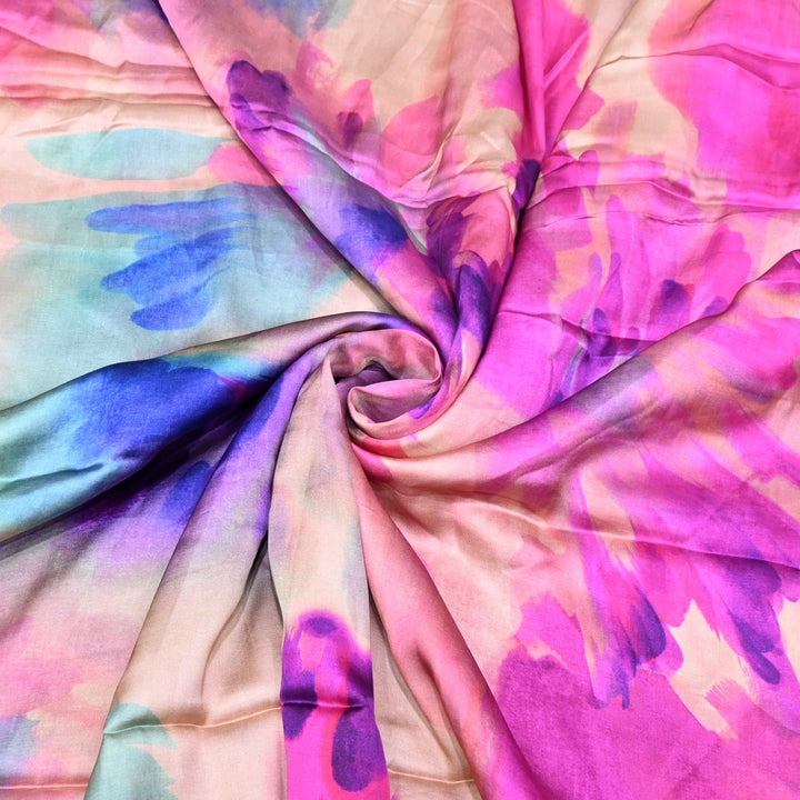 Bemberg Satin Digital Print Fabric | Soft Luxury Designer Fabric | 001333-76