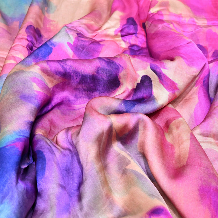 Bemberg Satin Digital Print Fabric | Soft Luxury Designer Fabric | 001333-76