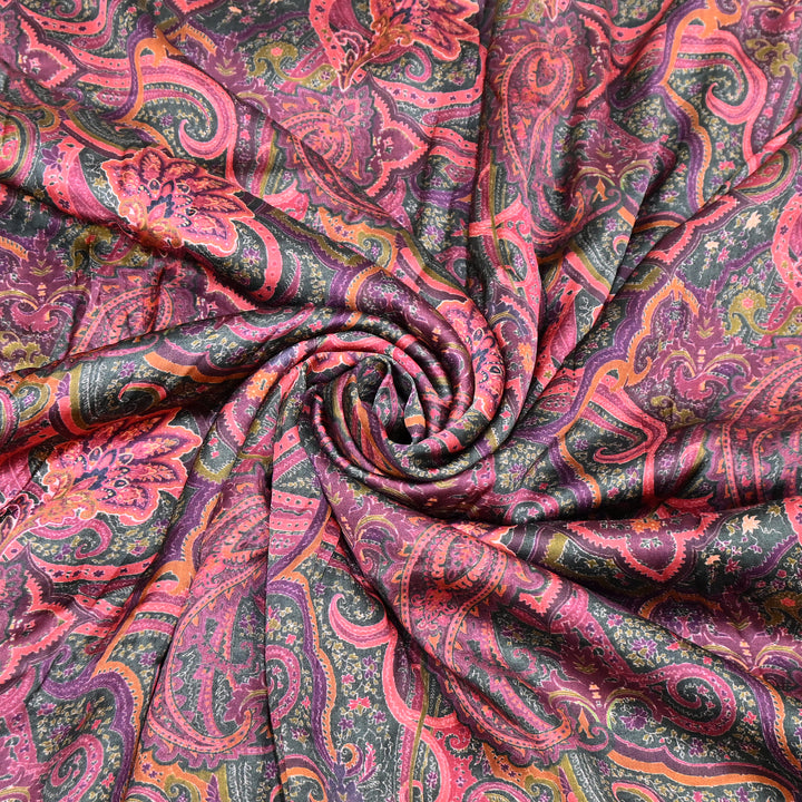 Bemberg Satin Digital Print Fabric | Soft Luxury Designer Fabric | 001333-72