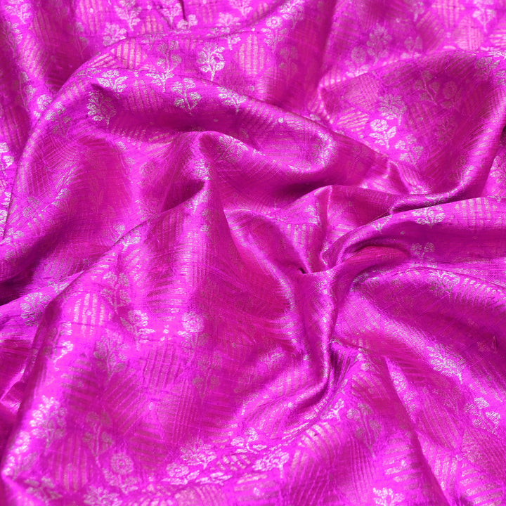 Pure Raw Silk Zari Texture Brocade Fabric 44" | Luxury Traditional Designer Fabric | RAW1000-01