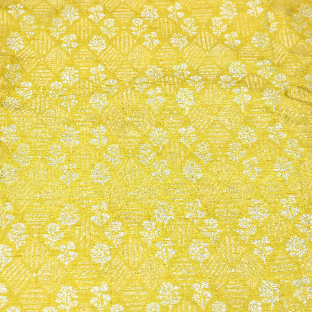 Pure Raw Silk Zari Texture Brocade Fabric 44" | Luxury Traditional Designer Fabric | RAW1000-08