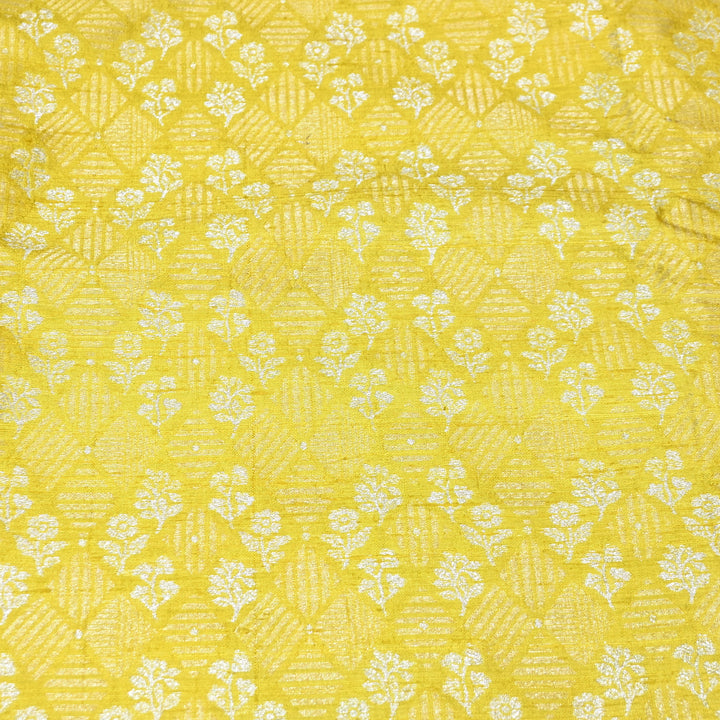 Pure Raw Silk Zari Texture Brocade Fabric 44" | Luxury Traditional Designer Fabric | RAW1000-08