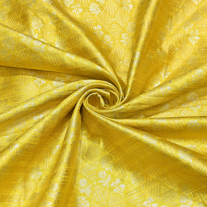 Pure Raw Silk Zari Texture Brocade Fabric 44" | Luxury Traditional Designer Fabric | RAW1000-08