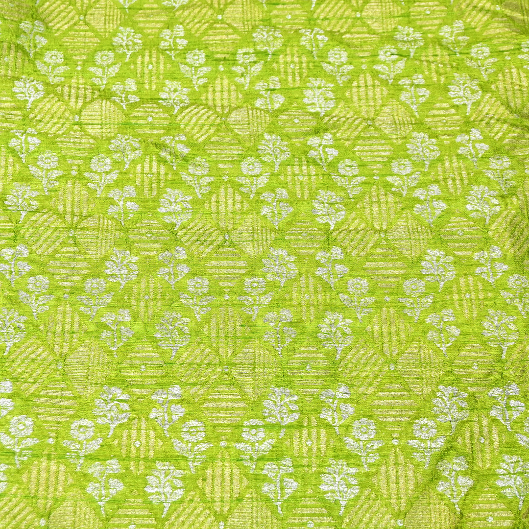 Pure Raw Silk Zari Texture Brocade Fabric 44" | Luxury Traditional Designer Fabric | RAW1000-09