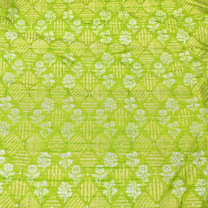 Pure Raw Silk Zari Texture Brocade Fabric 44" | Luxury Traditional Designer Fabric | RAW1000-09