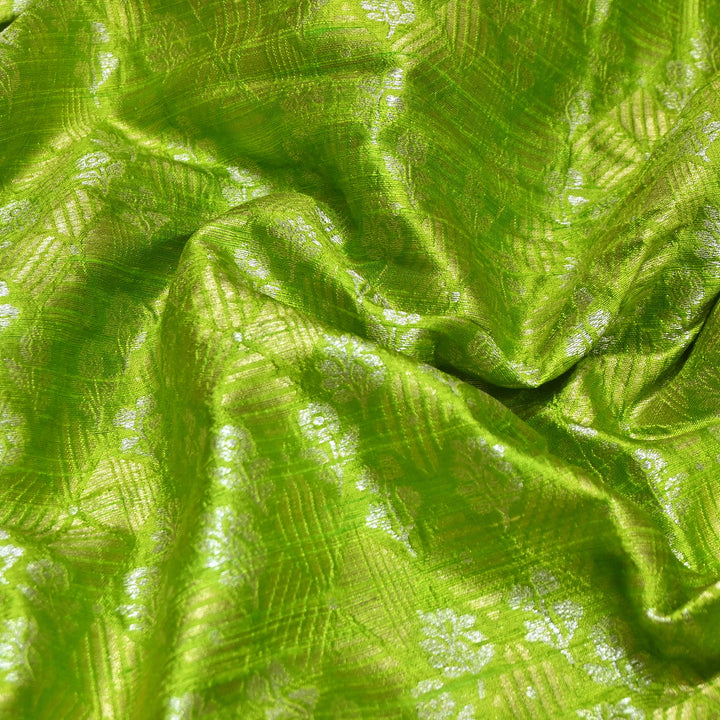 Pure Raw Silk Zari Texture Brocade Fabric 44" | Luxury Traditional Designer Fabric | RAW1000-09