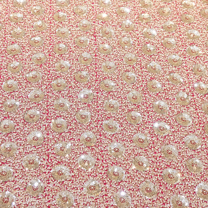 Viscose Georgette Moti & Sequins Embroidery 54"| Designer Fabrics | VI2846C-06