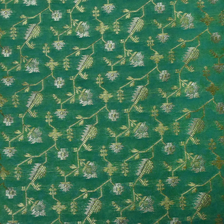Silk Alfi Zari Brocade Fabric