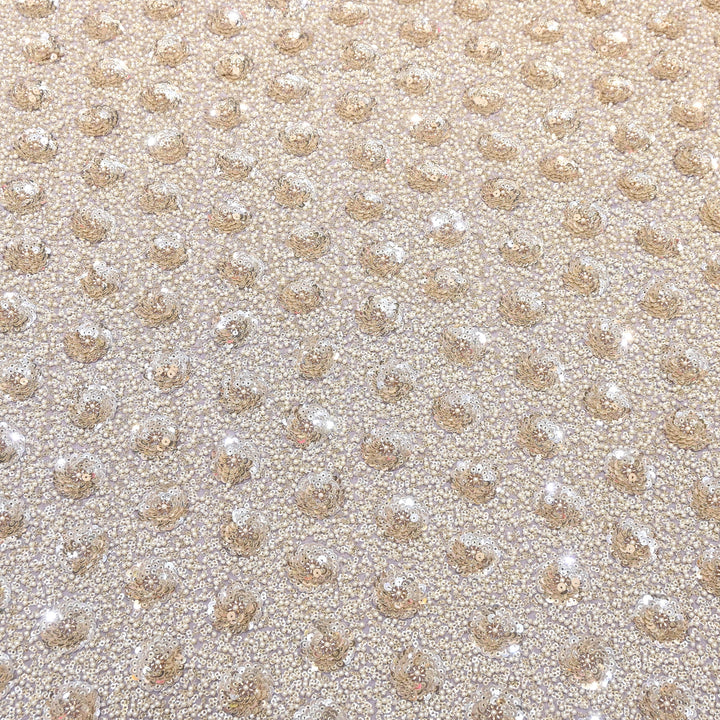 Viscose Georgette Moti & Sequins Embroidery 54"| Designer Fabrics | VI2846C-03