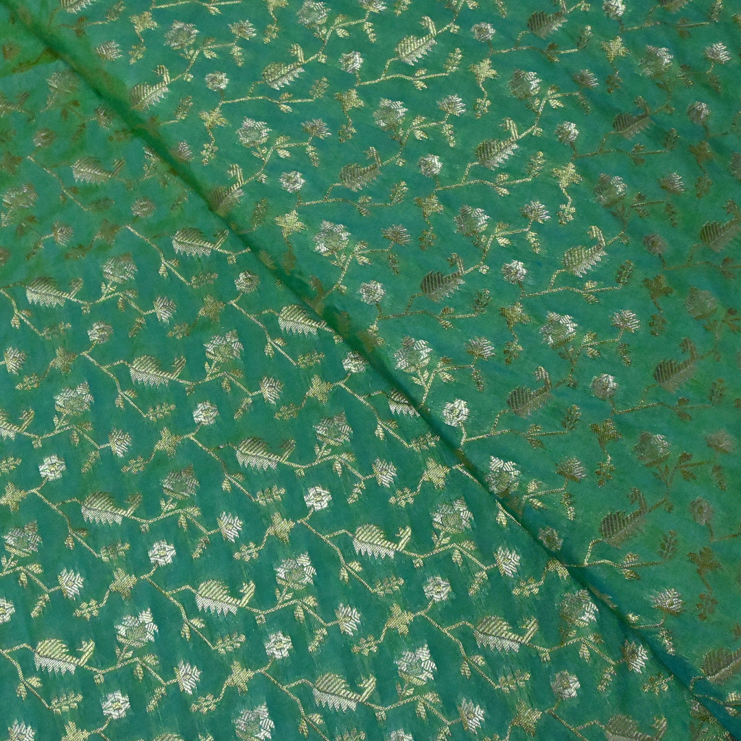 Silk Alfi Zari Brocade Fabric