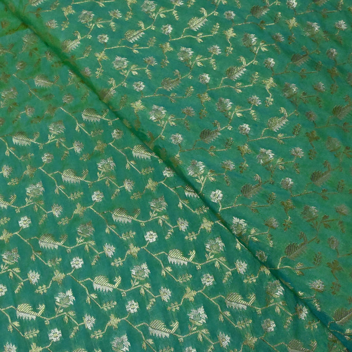 Silk Alfi Zari Brocade Fabric