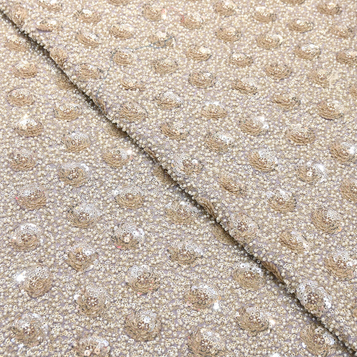 Viscose Georgette Moti & Sequins Embroidery 54"| Designer Fabrics | VI2846C-03