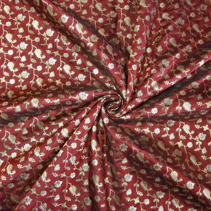 Silk Alfi Zari Brocade Fabric
