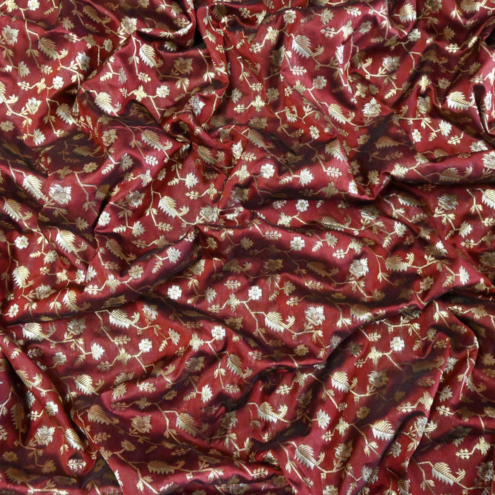 Silk Alfi Zari Brocade Fabric