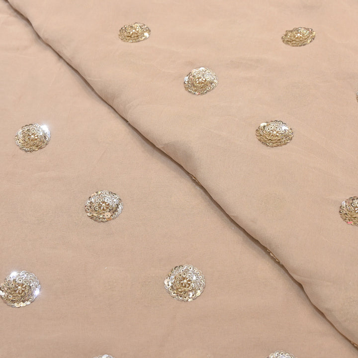 Viscose Georgette Moti & Sequins Embroidery | Designer Fabrics | VI2847C-02