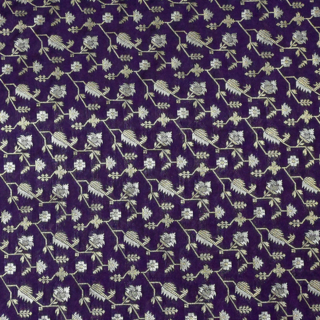Silk Alfi Zari Brocade Fabric