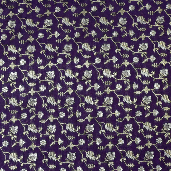Silk Alfi Zari Brocade Fabric