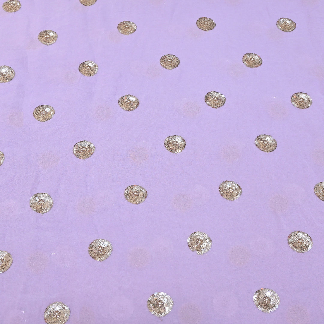 Viscose Georgette Moti & Sequins Embroidery | Designer Fabrics | VI2847C-03