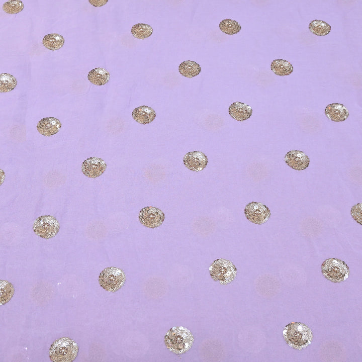 Viscose Georgette Moti & Sequins Embroidery | Designer Fabrics | VI2847C-03