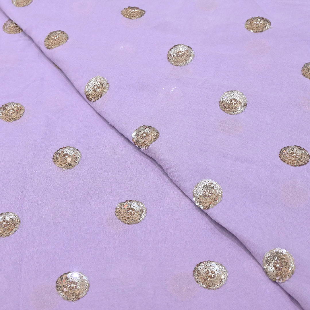 Viscose Georgette Moti & Sequins Embroidery | Designer Fabrics | VI2847C-03
