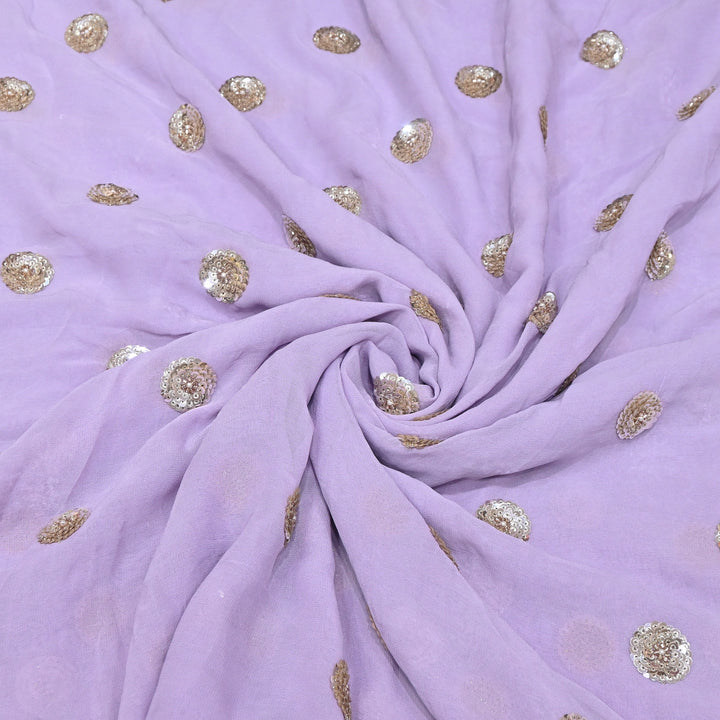 Viscose Georgette Moti & Sequins Embroidery | Designer Fabrics | VI2847C-03