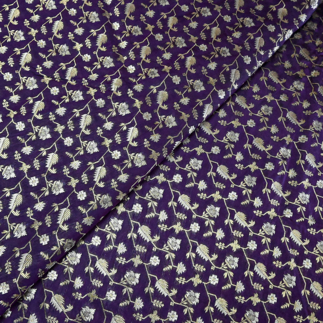 Silk Alfi Zari Brocade Fabric