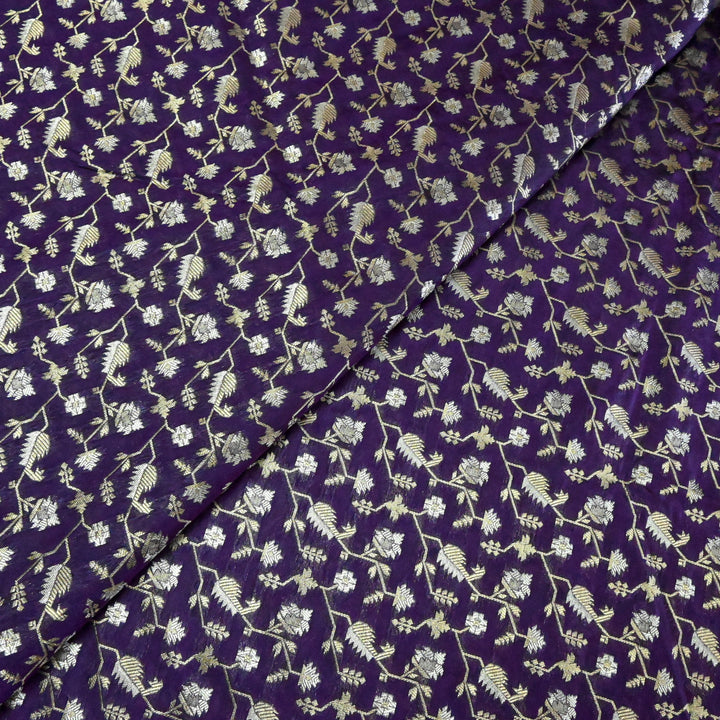 Silk Alfi Zari Brocade Fabric