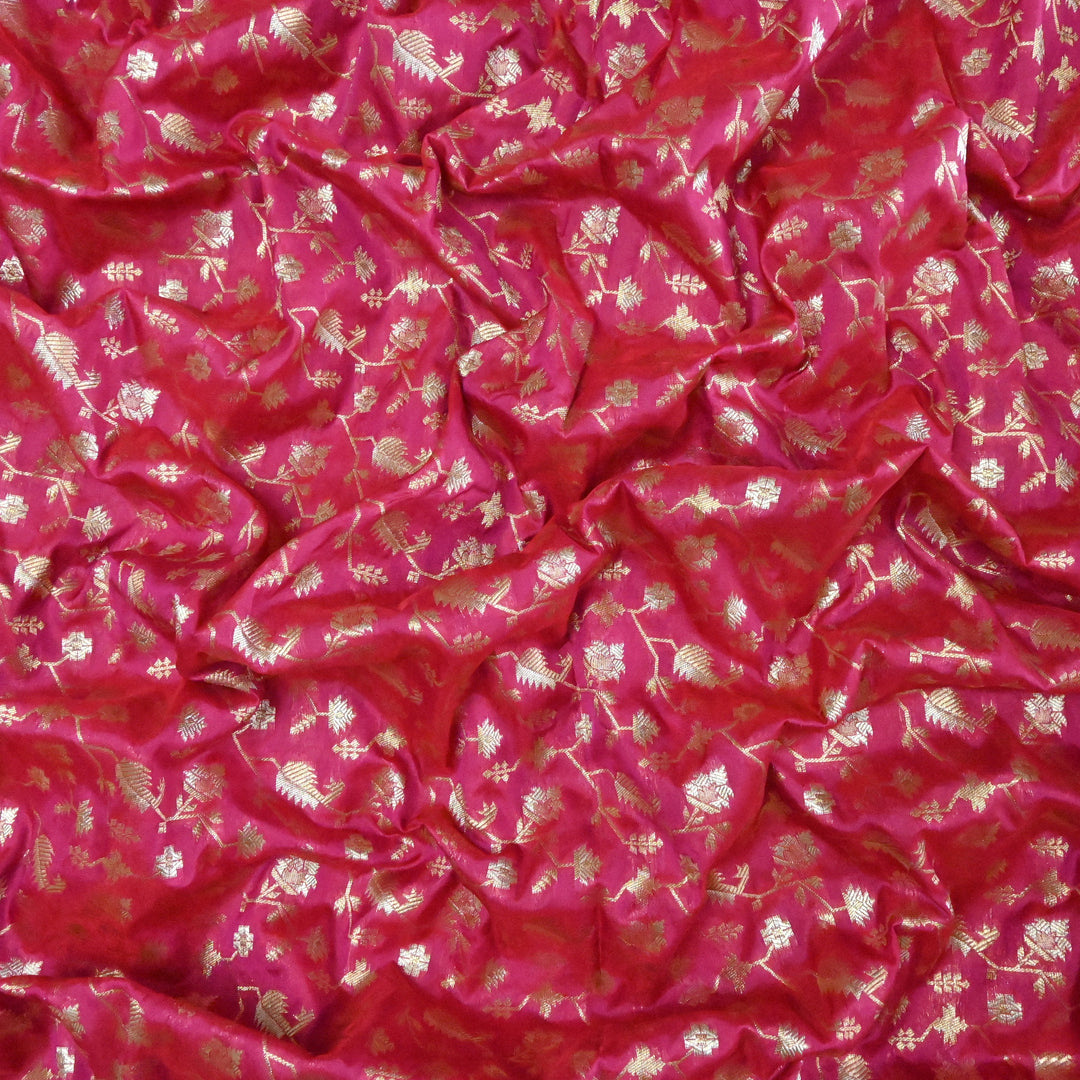 Silk Alfi Zari Brocade Fabric