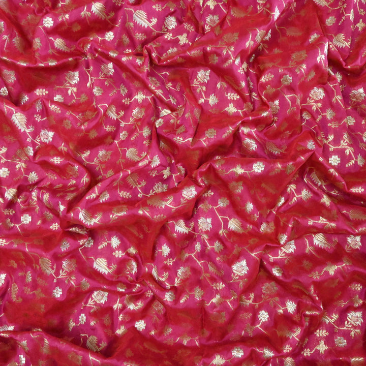 Silk Alfi Zari Brocade Fabric