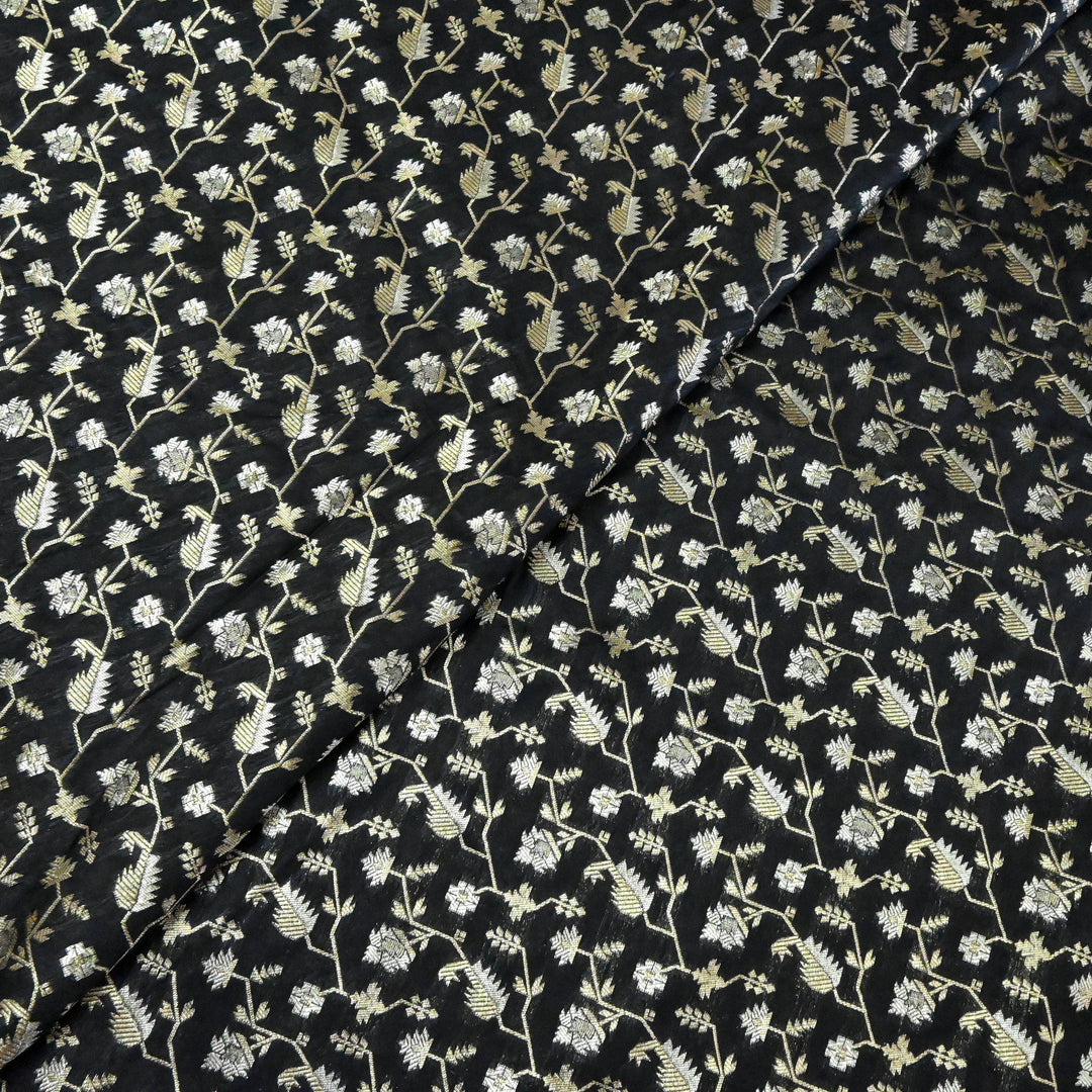 Silk Alfi Zari Brocade Fabric