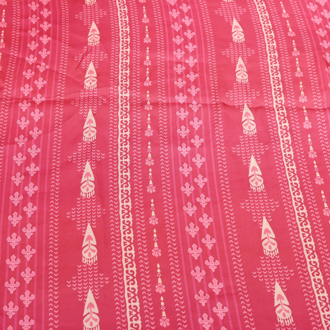 Elegant Modal Satin Digital Print Fabric 5 | Soft Luxury Designer Fabric - 001416-26