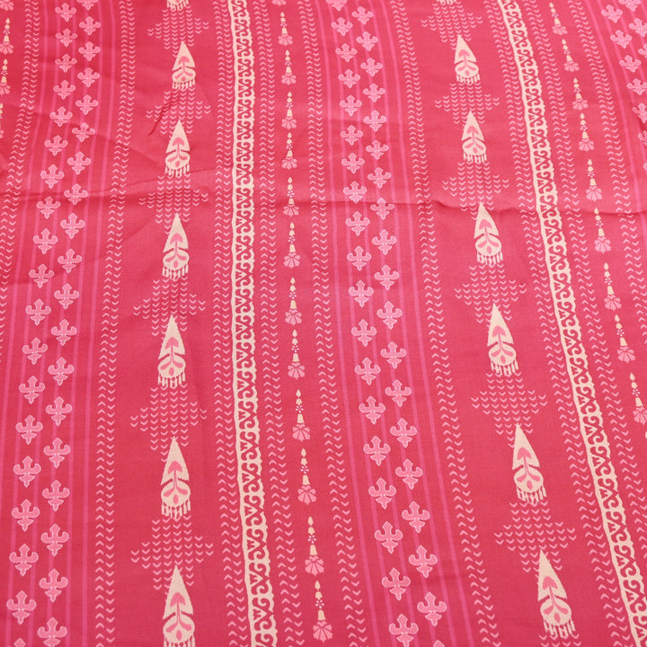 Elegant Modal Satin Digital Print Fabric 5 | Soft Luxury Designer Fabric - 001416-26